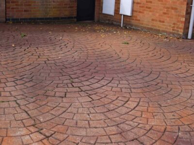 Bishops Stortford patterned concrete driveway