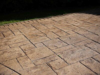 Bishops Stortford patterned concrete driveway